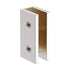 70cm Frameless Glass Bath Screen with Brackets - Nickel