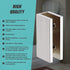 70cm Frameless Glass Bath Screen with Brackets - Nickel