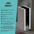 70cm Frameless Glass Bath Screen with Brackets - Gunmetal