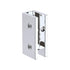 100cm Frameless Glass Bath Screen with Stainless Steel Brackets - Chrome