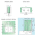 100cm Frameless Glass Bath Screen with Stainless Steel Brackets - Black