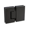 100cm Frameless Glass Bath Screen with Stainless Steel Brackets - Black