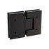100cm Frameless Glass Bath Screen with Stainless Steel Brackets - Black