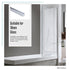 100cm Frameless Glass Bath Screen with Channel and Stainless Steel Hinges- Chrome