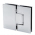 120cm Frameless Glass Bath Screen with Channel and Stainless Steel Hinges- Chrome