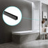 100cm Frameless Glass Bath Screen with Channel and Stainless Steel Hinges- Black