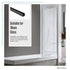 100cm Frameless Glass Bath Screen with Channel and Stainless Steel Hinges- Black