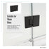 120cm Frameless Glass Bath Screen with Channel and Stainless Steel Hinges- Black