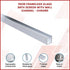 70cm Frameless Glass Bath Screen with Wall Channel - Chrome