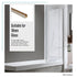 70cm Frameless Glass Bath Screen with Wall Channel - Nickel
