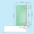 70cm Frameless Glass Bath Screen with Wall Channel - Gunmetal