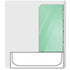 70cm Frameless Glass Bath Screen with Wall Channel - Gunmetal