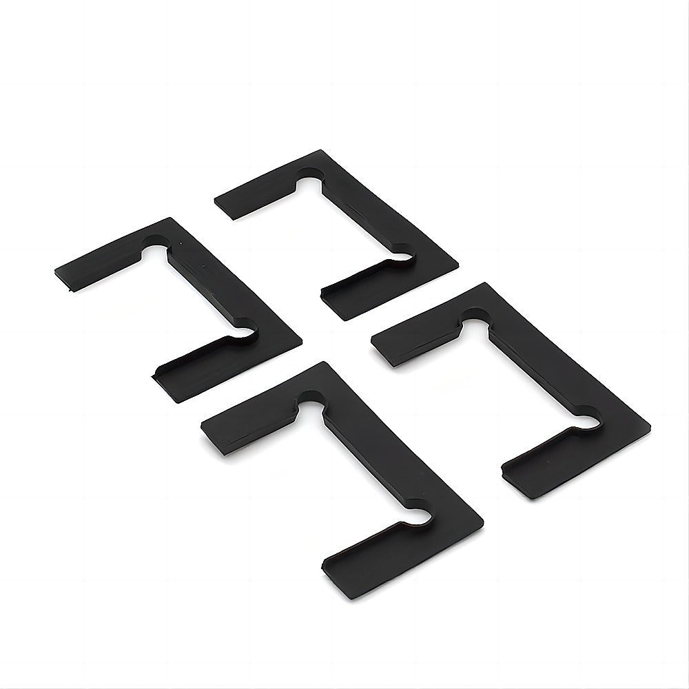 120cm Wall to Wall Frameless Shower Screen – Black Wall U-Brackets with SS Hinges & Square Knob Handle