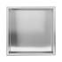 336 x 336 x 101mm Shower Niche Single Shelf Organizer No Tile Needed in Stainless Steel Finish