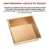 336 x 336 x 101mm Shower Niche Single Shelf Organizer No Tile Needed in Gold