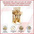 Tableware 24PC Gold Cutlery Set SS304 Household Knife Fork Spoon Kitchen with Storage Rack Dinner Service
