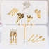 Tableware 24PC Gold Cutlery Set SS304 Household Knife Fork Spoon Kitchen with Storage Rack Dinner Service