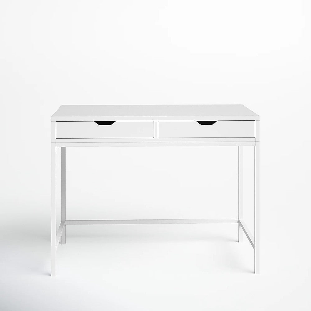 White Computer Desk – Modern PC Laptop Table for Gaming, Home Office, or Study Space Furniture