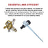 Easy to Install Irrigation Sprinkler 360 Degree Rotating Sprinkler Gun Zinc Alloy Adjustable Rocker Sprinkler
