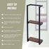 Stylish Bathroom Towel Storage Rack with Wooden Shelves