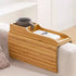 Bamboo Sofa Arm Tray Couch Phone Holder Anti-Slip for Snacks Drinks