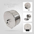 Toilet Paper Towel Dispenser Brushed Stainless Steel Wall-Mounted Bathroom Tissue