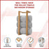 Wall Towel Rack for Rolled Towels Bathroom Storage
