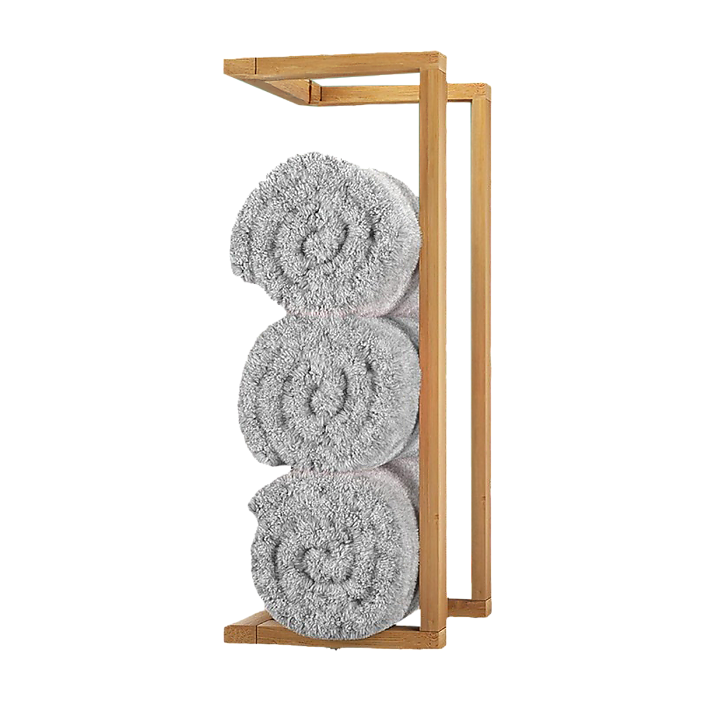 Wall Towel Rack for Rolled Towels Bathroom Storage