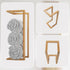 Wall Towel Rack for Rolled Towels Bathroom Storage