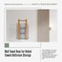 Wall Towel Rack for Rolled Towels Bathroom Storage