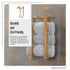 Wall Towel Rack for Rolled Towels Bathroom Storage