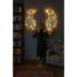 LED Angel Wing Metal Wall Art Wrought Iron Wings Sculpture Fairy Lights