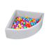 Corner Ball Pit Playpen Enclosure Grey