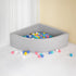 Corner Ball Pit Playpen Enclosure Grey