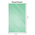 70x210cm Single Shower Glass Screen with White Wall & Floor F Brackets