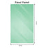 90x200cm Single Shower Glass Screen with White Wall & Floor F Brackets