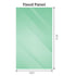 90x210cm Single Shower Glass Screen with White Wall & Floor F Brackets