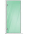 100x200cm Single Shower Glass Screen with Chrome Wall U-Brackets