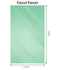100x200cm Glass Shower Screen with White Wall & Floor U Brackets