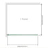 100x200cm Glass Shower Screen with Nickel Wall U-Brackets