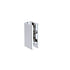 100x210cm Glass Shower Screen with Chrome Wall U-Brackets