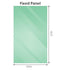 100x210cm Glass Shower Screen with Nickel Wall & Floor U Brackets
