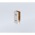 100x210cm Glass Shower Screen with Nickel Wall & Floor U Brackets