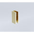120x200cm Glass Shower Screen with Gold Wall & Floor U Brackets