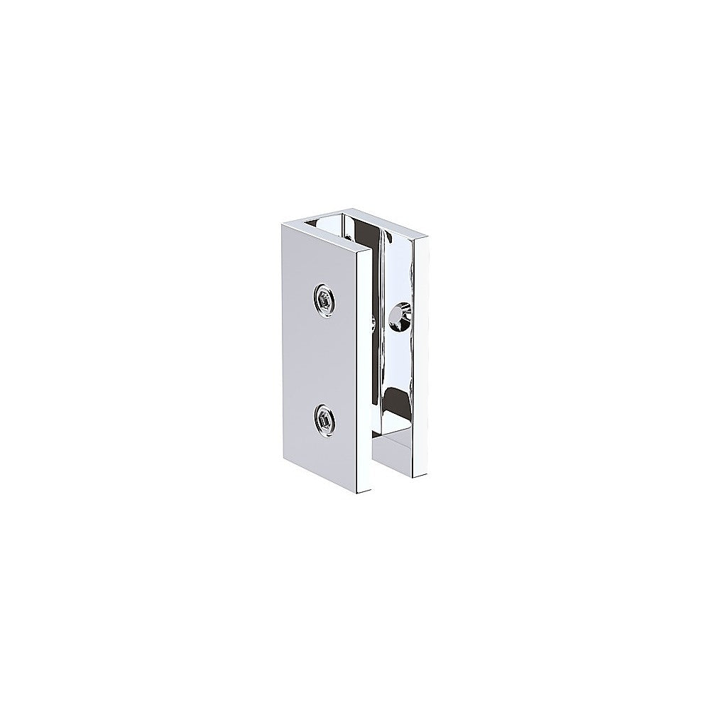 120x210cm Glass Shower Screen with Chrome Wall & Floor U Brackets