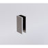 120x210cm Glass Shower Screen with Gunmetal Wall & Floor U Brackets