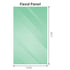 120x210cm Single Shower Glass Screen with White Wall & Floor F Brackets