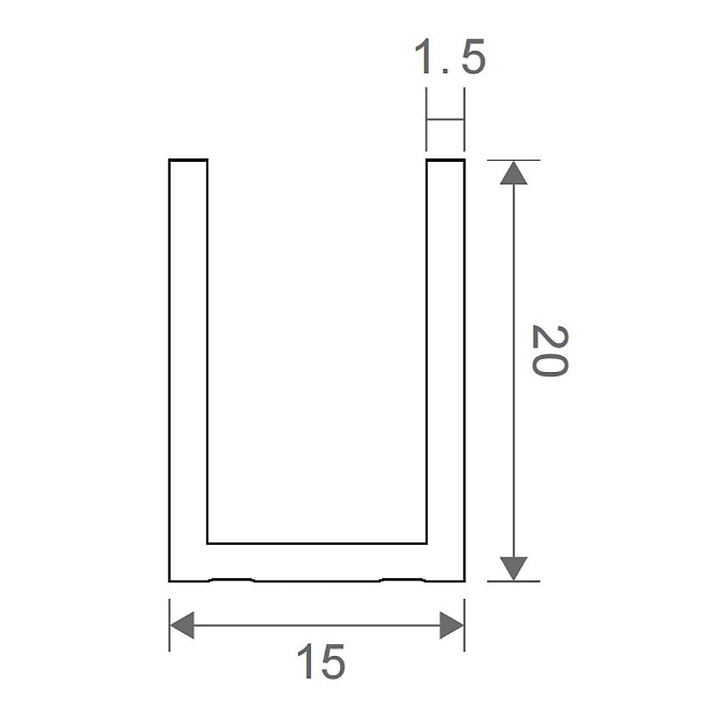 100x210cm Glass Shower Screen with Black Wall & Floor Channel