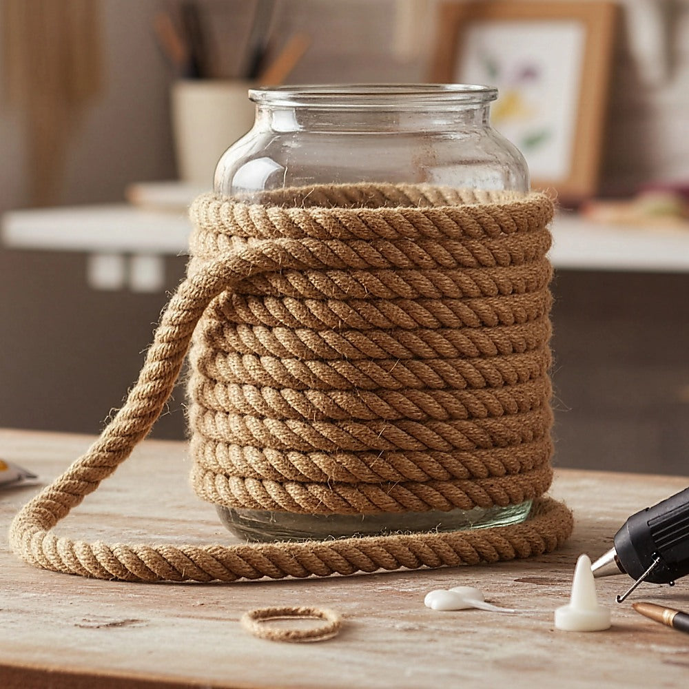 35m 100% Natural Jute Rope Twisted Decking Cord Garden Boating Sash Camping 32mm