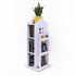 Rotating Castle Bookcase White Kids Bookshelf Rack Wooden Display Shelf